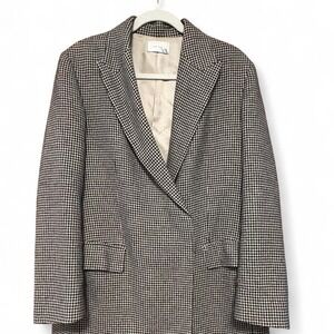 The Row - Size Medium - Black and white oversized houndstooth blazer/jacket
